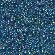 Miyuki rocailles Perlen 11/0 - Blue lined aqua ab 11-339